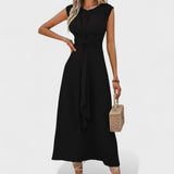 Emilia - Vestido maxi elegante sin mangas y cuello redondo