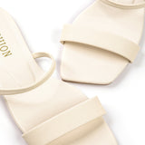 Sandalias Planas de Punta Cuadrada Básicas