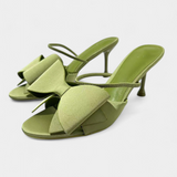 Tacones Puntiagudos de Cuero Sintético