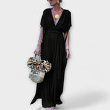 Bruna - Vestido maxi kimono de estilo griego