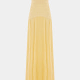 Deia Vestido Maxi de Malla con Mangas Acampanadas