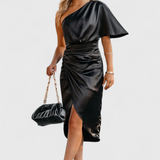 Anais Vestido de Satén Elegante y Versátil