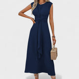Emilia - Vestido maxi elegante sin mangas y cuello redondo