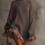 Belén | Vestido de punto con volantes — suave, cálido y romántico.