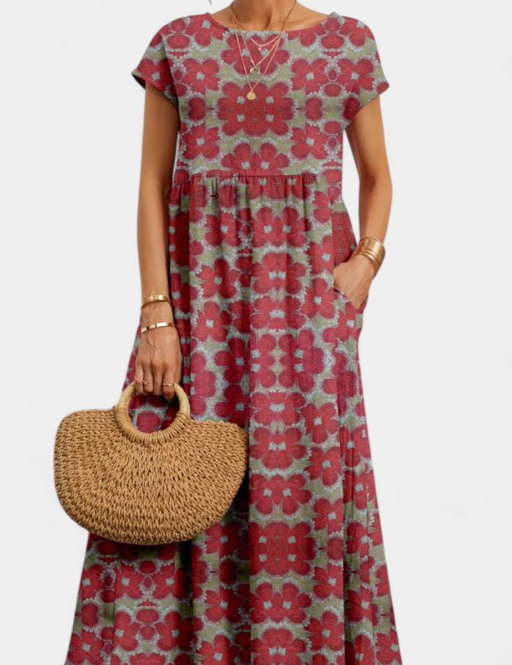 Yuridia Vestido Floral Chic con Silueta Fluida