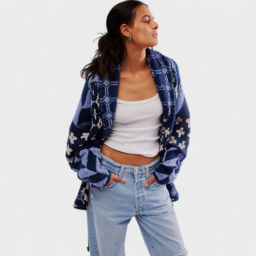 Aitana - Cárdigan oversize de manga larga