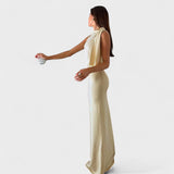 Isadora – Vestido largo de satén