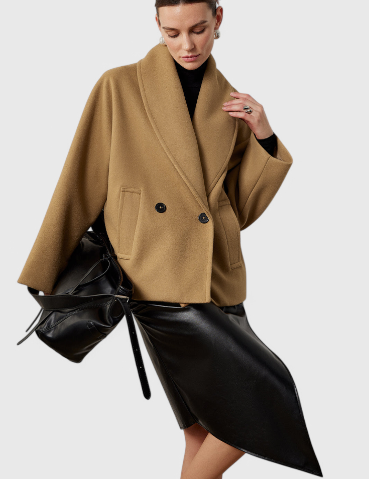 Helena Abrigo de Tweed Oversized