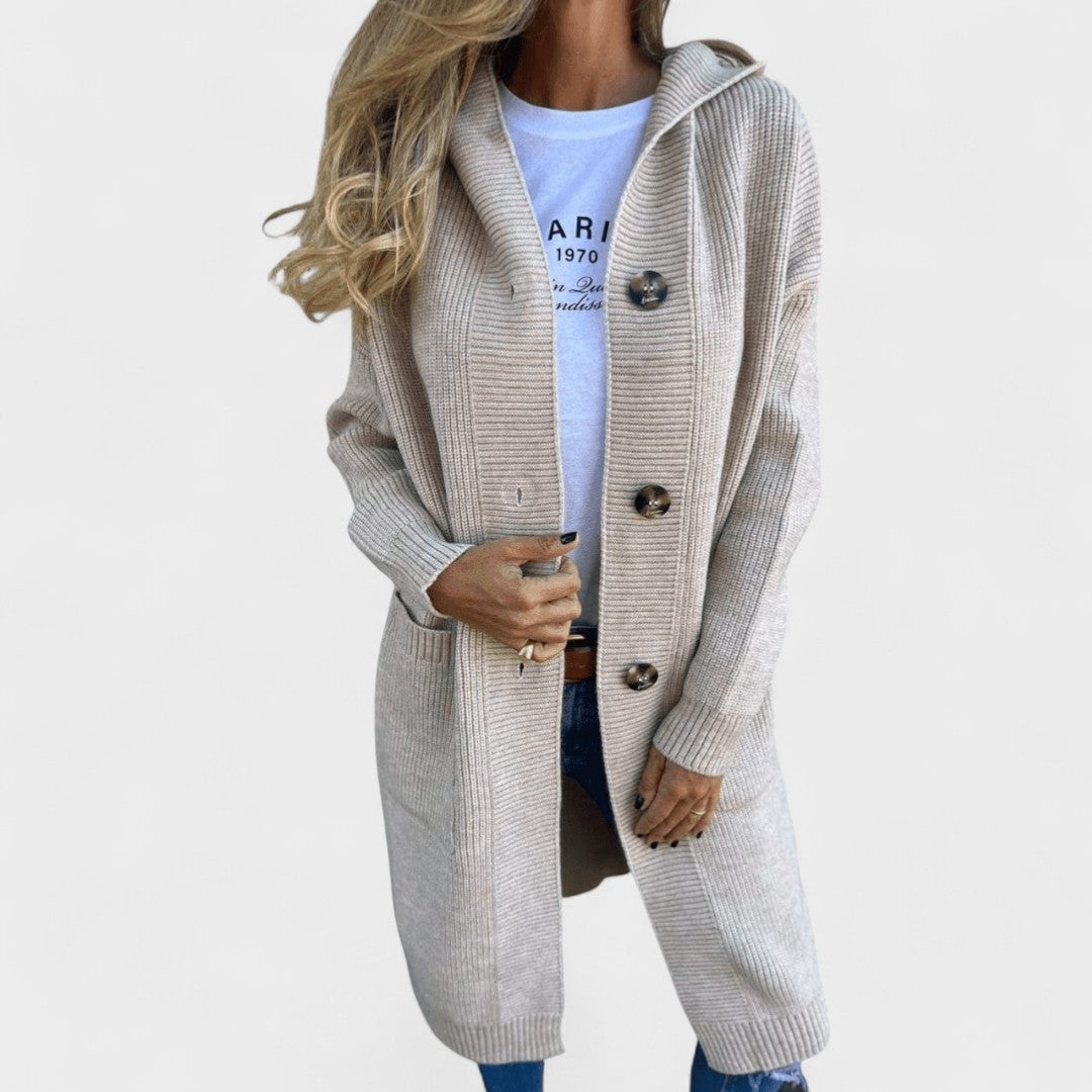 Cláudia - Cárdigan largo elegante