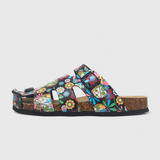 Zuecos Isolde con Hebilla de Corcho