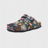 Zuecos Isolde con Hebilla de Corcho