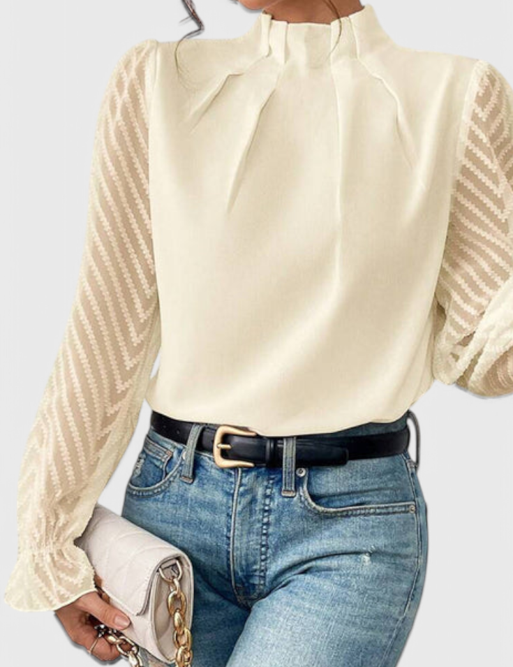 Helga Blusa de Manga Larga Náutica