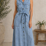 Vestido vaquero Susana, detalle del tejido