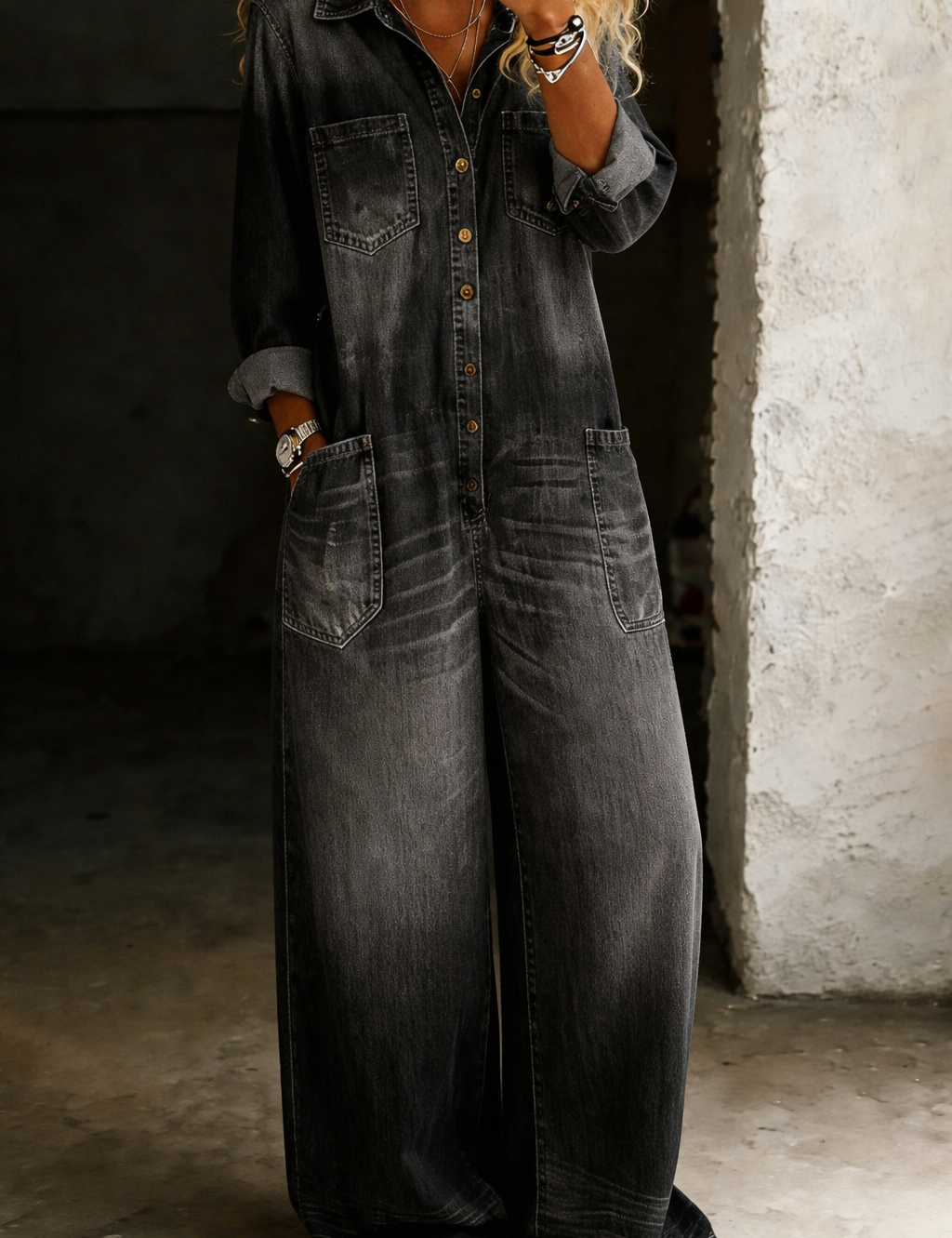 Mono vaquero casual Noemí, conjunto completo