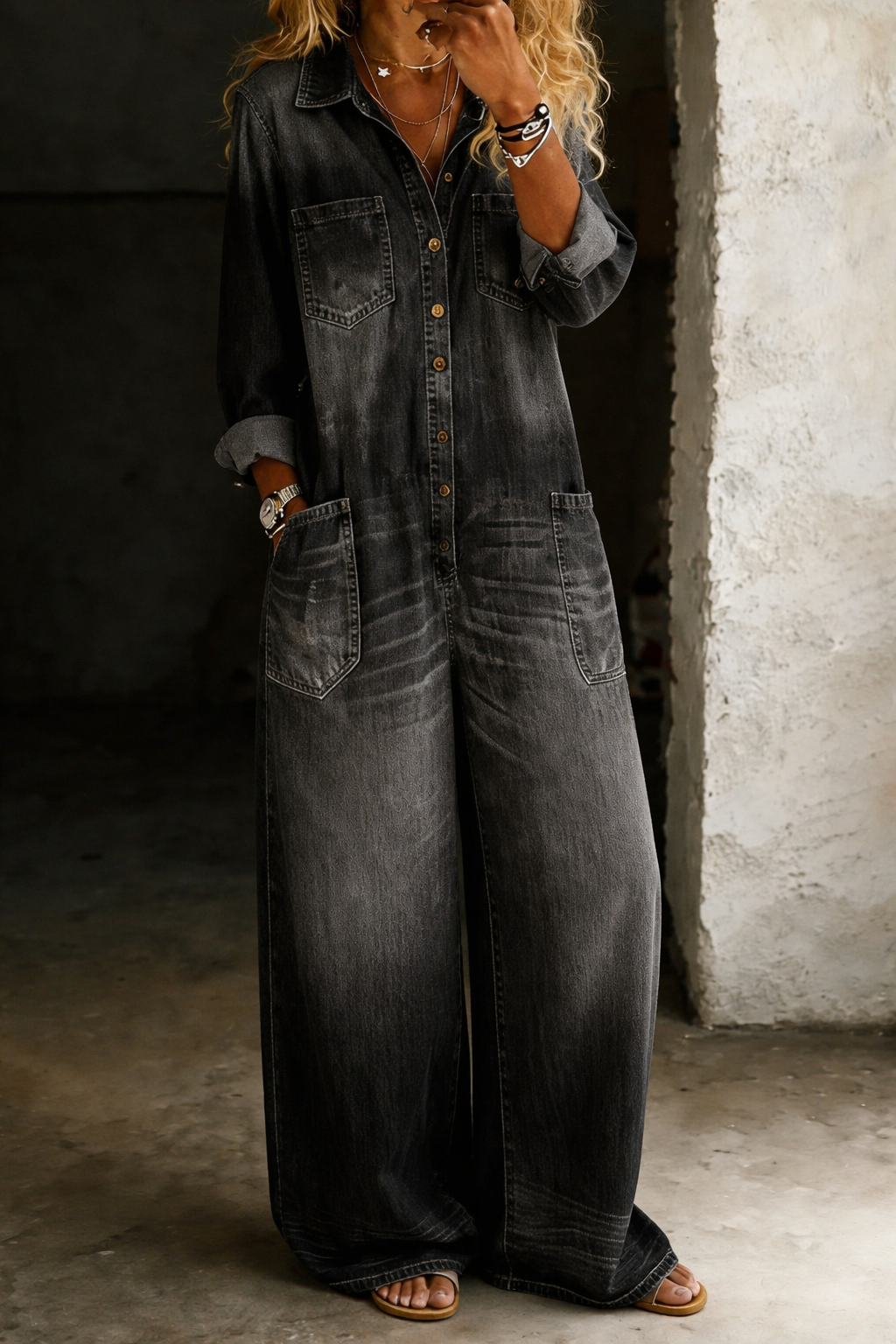Mono vaquero casual Noemí, conjunto completo