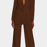 Marnie Conjunto de Blazer a Medida y Pantalones de Pierna Ancha