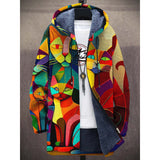 Esteban | Chaqueta unisex con capucha inspirada en arte de lujo