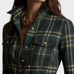 Vestido camisero elegante y clásico Elba, detalle 7