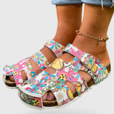 Zuecos Isolde con Hebilla de Corcho