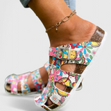 Zuecos Isolde con Hebilla de Corcho