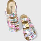 Zuecos Isolde con Hebilla de Corcho