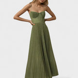 Melissa - Vestido midi plisado