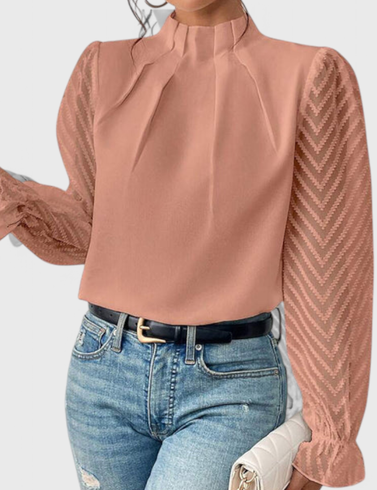 Helga Blusa de Manga Larga Náutica