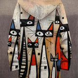 Kiara | Chaqueta unisex con capucha inspirada en arte de lujo