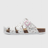 Zuecos Isolde con Hebilla de Corcho