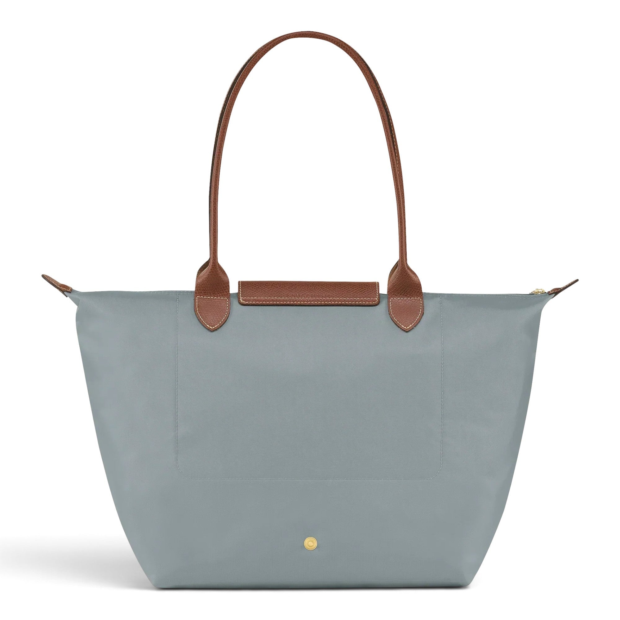Bolso shopper plegable Amaya, gris claro, en uso
