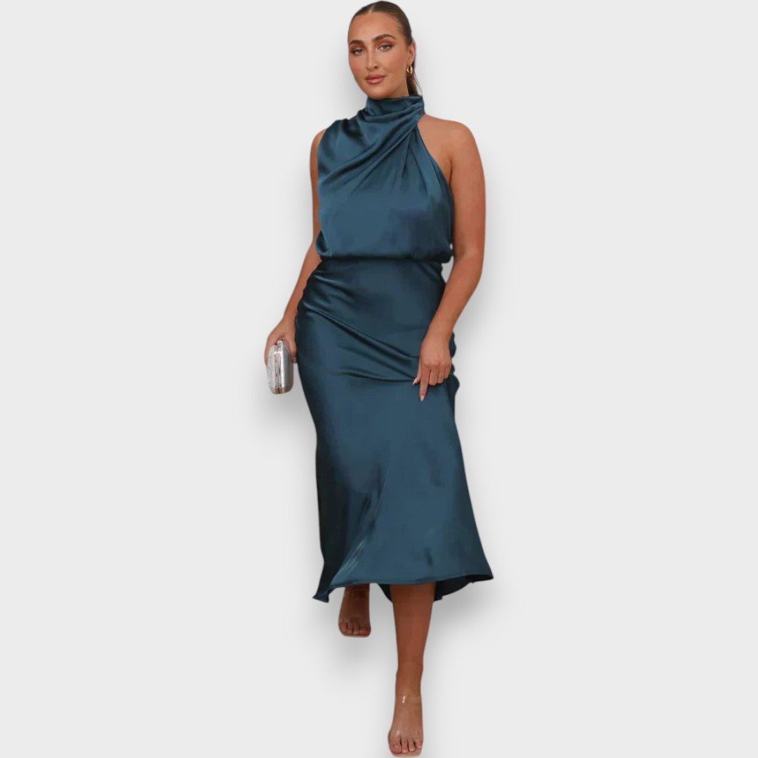 Leonita - Vestido elegante de tejido premium