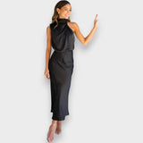 Leonita - Vestido elegante de tejido premium