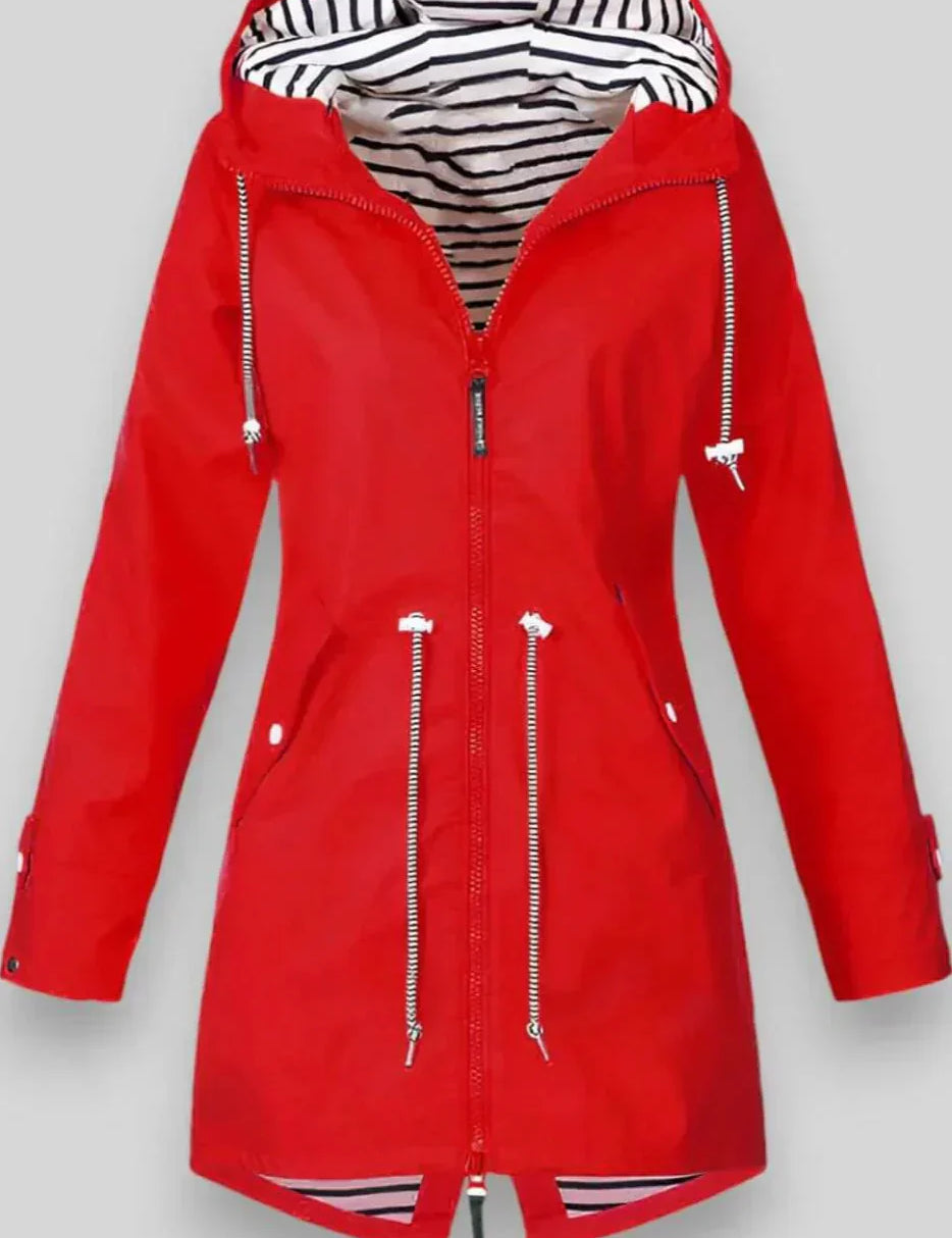 Chaqueta de Lluvia Impermeable Aria Estilosa para Uso Diario