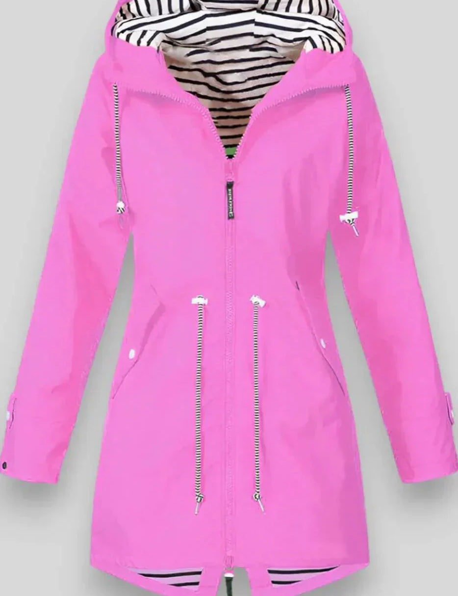 Chaqueta de Lluvia Impermeable Aria Estilosa para Uso Diario
