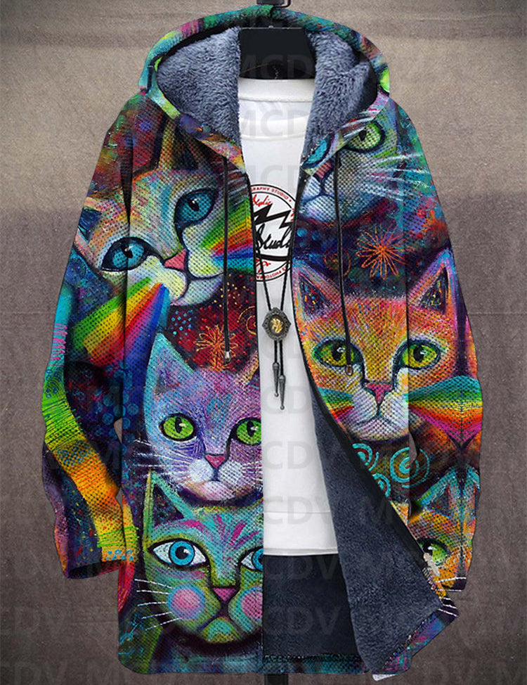 Lucas | Chaqueta unisex con capucha inspirada en arte de lujo