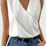 Yariela Top Suave de Verano con Escote en V