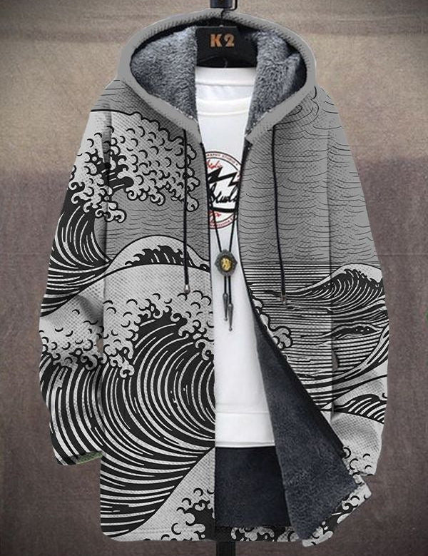 Nicolás | Chaqueta unisex con capucha inspirada en arte de lujo