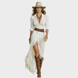 Vestido maxi elegante Ester, vista frontal