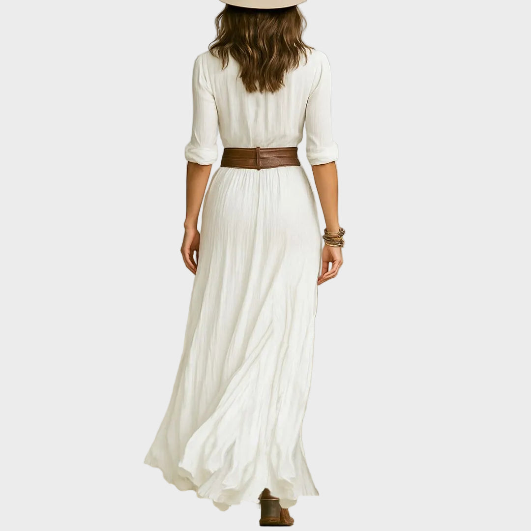 Vestido maxi elegante Ester, detalle 1