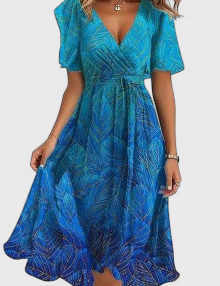 Carene Vestido Midi con Escote en V