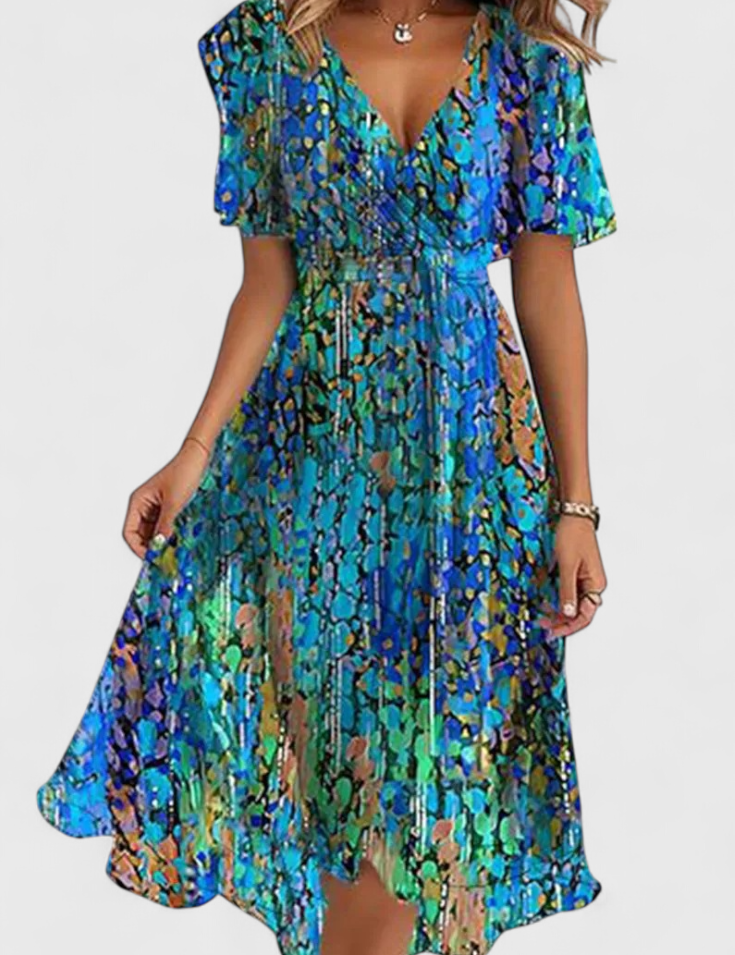 Carene Vestido Midi con Escote en V