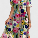 Carene Vestido Midi con Escote en V