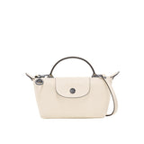 MINI BOLSO DE PIEL LONGCHAM | BLANCO