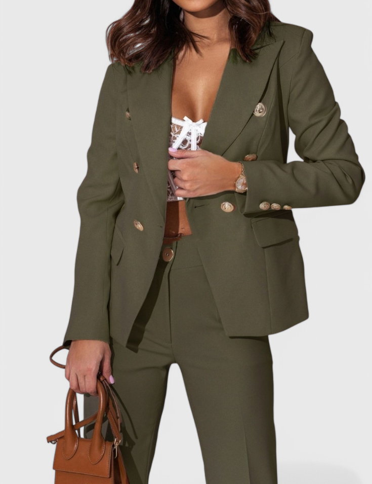 Rosalind Conjunto de Blazer y Pantalones Elegante