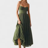 Melissa - Vestido midi plisado