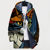 Sophie – Chaqueta con motivo abstracto de gato