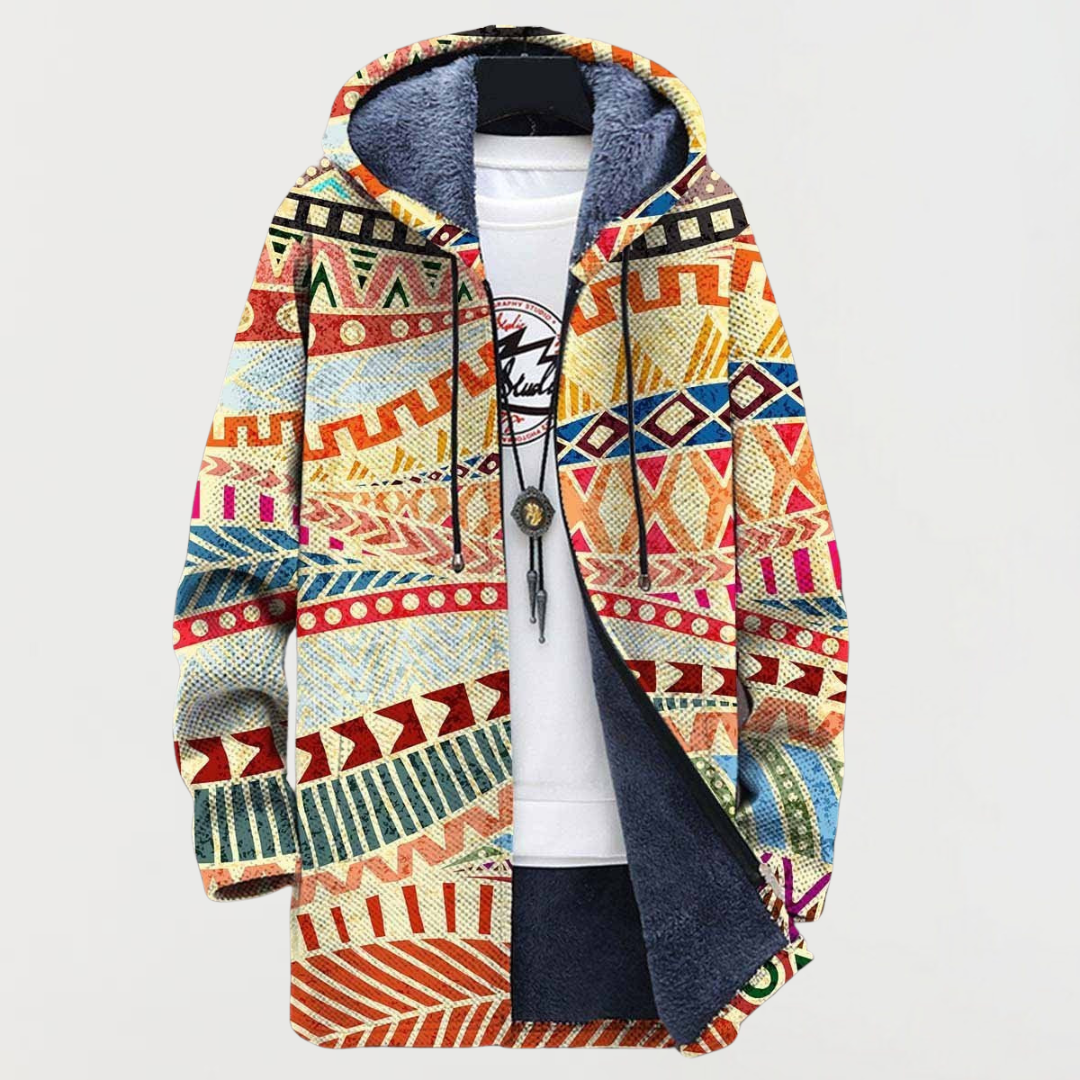 Johanna – Chaqueta con patrón étnico