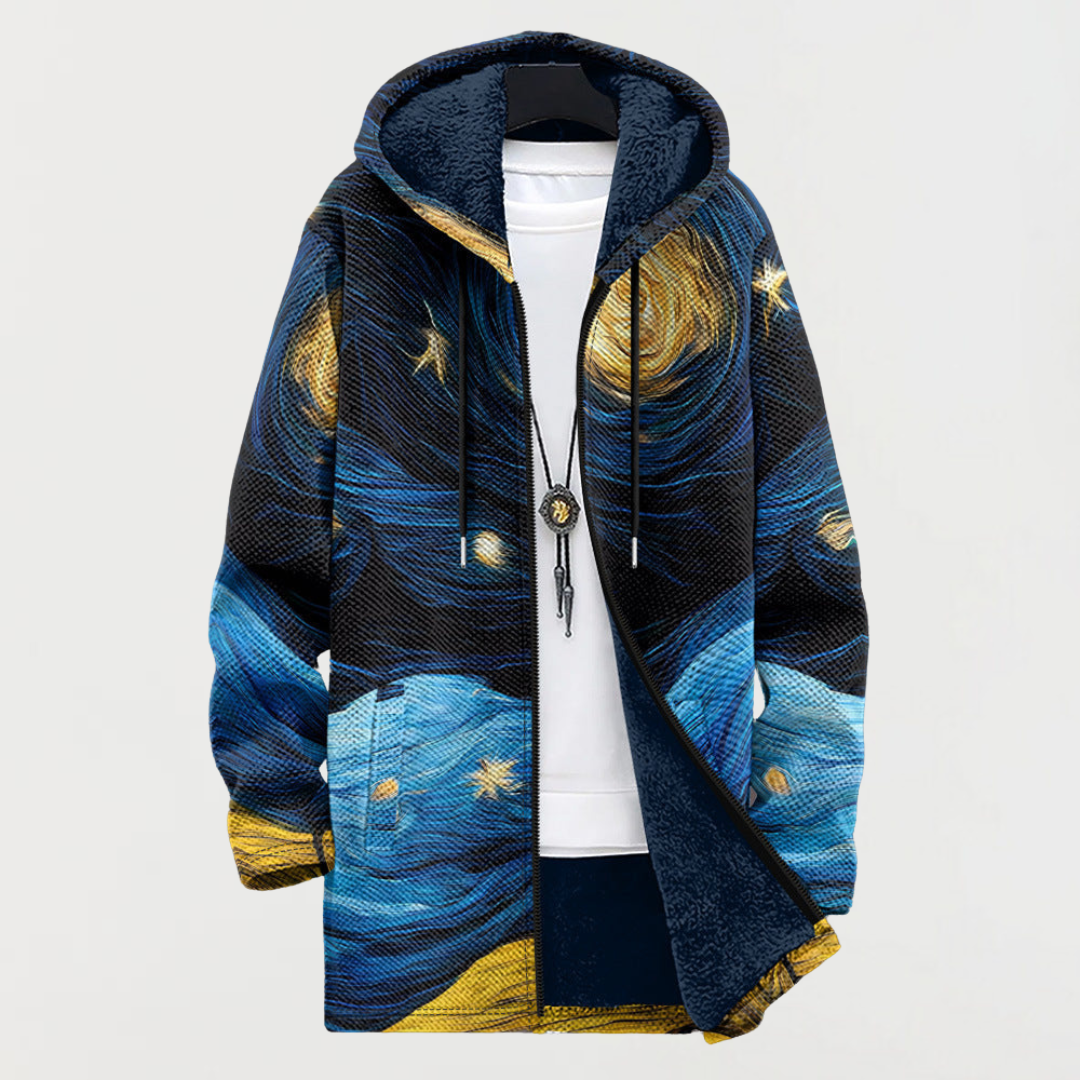 Amelie – Chaqueta con patrón de cielo estrellado