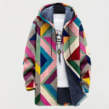 Theresa – Chaqueta con patrón geométrico artístico