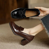 Klara – Zapatos de tacón tipo loafer